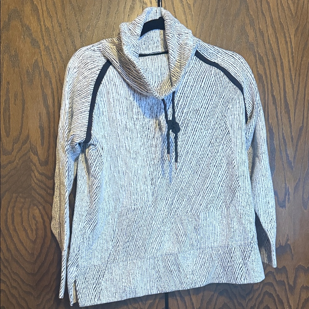 Women's Striped Cowl Neck Sweater